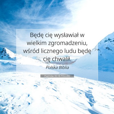 Psalmów 35:18 POLUBG Obraz Wersetu Biblijnego