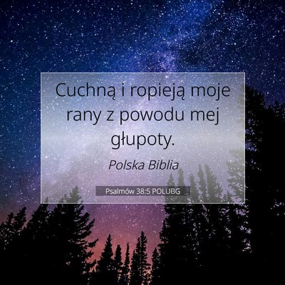 Psalmów 38:5 POLUBG Obraz Wersetu Biblijnego