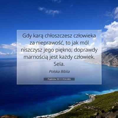 Psalmów 39:11 POLUBG Obraz Wersetu Biblijnego