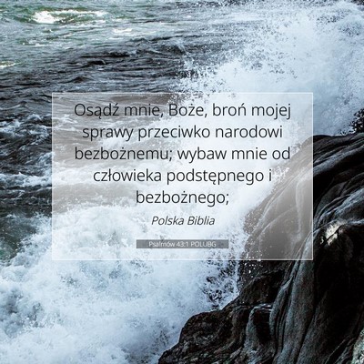 Psalmów 43:1 POLUBG Obraz Wersetu Biblijnego