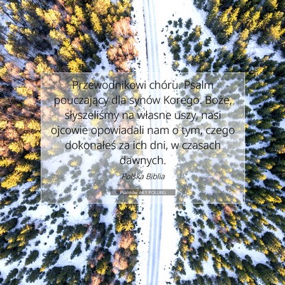 Psalmów 44:1 Werset Biblijny Wyjaśniony