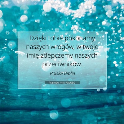Psalmów 44:5 Werset Biblijny Wyjaśniony