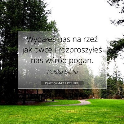 Psalmów 44:11 POLUBG Obraz Wersetu Biblijnego