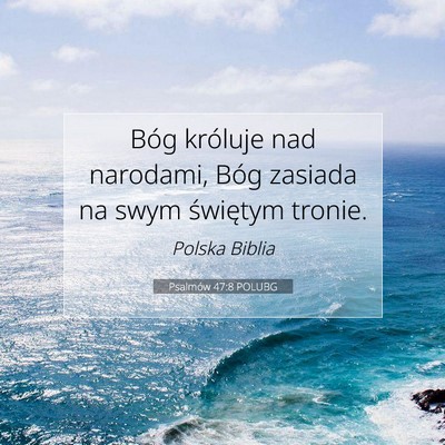 Psalmów 47:8 POLUBG Obraz Wersetu Biblijnego