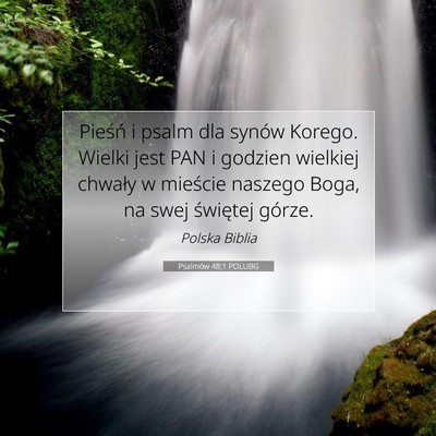 Psalmów 48:1 POLUBG Obraz Wersetu Biblijnego