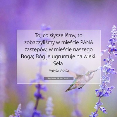 Psalmów 48:8 POLUBG Obraz Wersetu Biblijnego