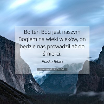 Psalmów 48:14 POLUBG Obraz Wersetu Biblijnego