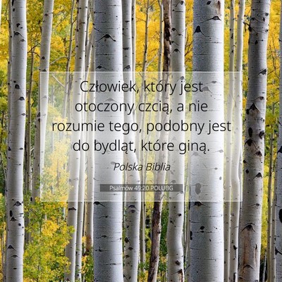 Psalmów 49:20 POLUBG Obraz Wersetu Biblijnego