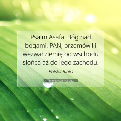 Psalmów 50:1 POLUBG Obraz Wersetu Biblijnego
