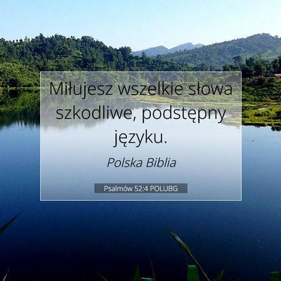 Psalmów 52:4 POLUBG Obraz Wersetu Biblijnego