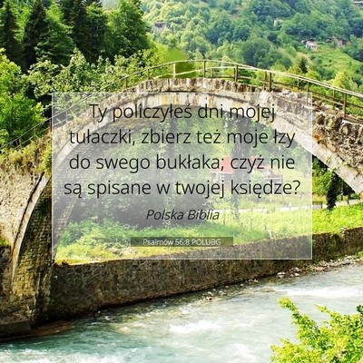 Psalmów 56:8 POLUBG Obraz Wersetu Biblijnego