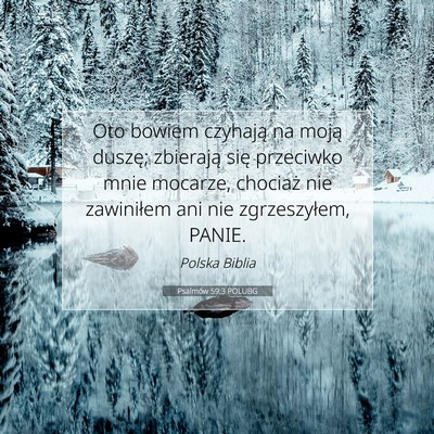 Psalmów 59:3 POLUBG Obraz Wersetu Biblijnego