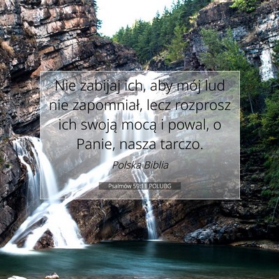 Psalmów 59:11 POLUBG Obraz Wersetu Biblijnego