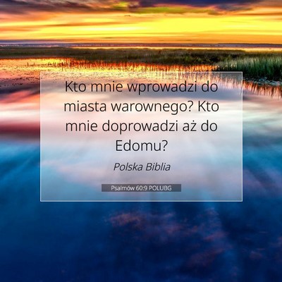 Psalmów 60:9 Werset Biblijny Wyjaśniony
