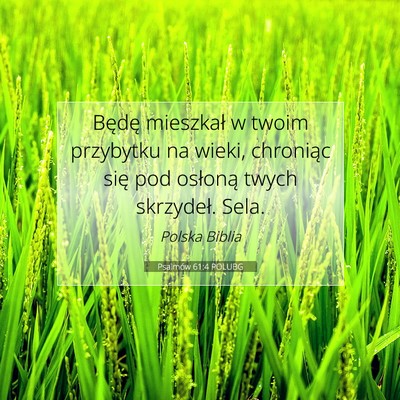 Psalmów 61:4 POLUBG Obraz Wersetu Biblijnego