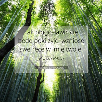 Psalmów 63:4 POLUBG Obraz Wersetu Biblijnego