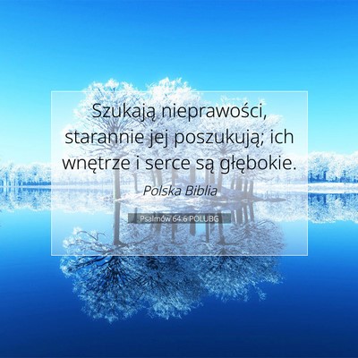 Psalmów 64:6 POLUBG Obraz Wersetu Biblijnego