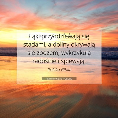 Psalmów 65:13 POLUBG Obraz Wersetu Biblijnego