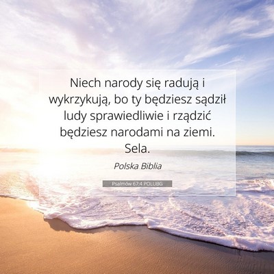 Psalmów 67:4 POLUBG Obraz Wersetu Biblijnego