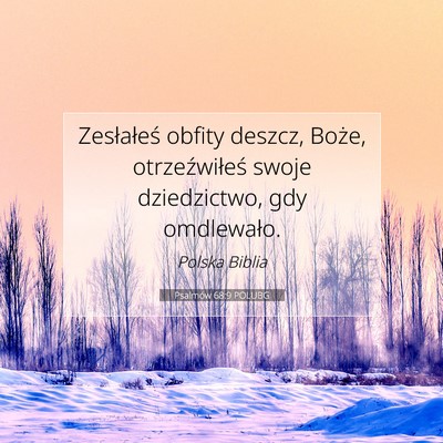 Psalmów 68:9 POLUBG Obraz Wersetu Biblijnego