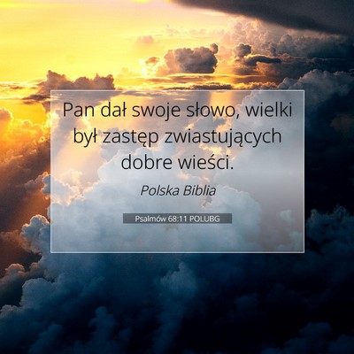 Psalmów 68:11 POLUBG Obraz Wersetu Biblijnego