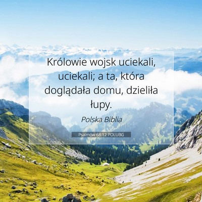 Psalmów 68:12 POLUBG Obraz Wersetu Biblijnego