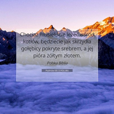 Psalmów 68:13 POLUBG Obraz Wersetu Biblijnego