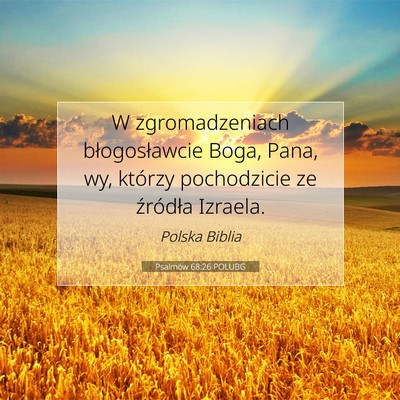 Psalmów 68:26 POLUBG Obraz Wersetu Biblijnego