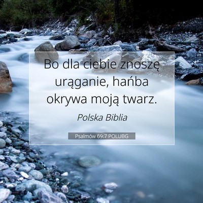 Psalmów 69:7 POLUBG Obraz Wersetu Biblijnego