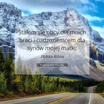 Psalmów 69:8 POLUBG Obraz Wersetu Biblijnego