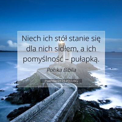 Psalmów 69:22 POLUBG Obraz Wersetu Biblijnego