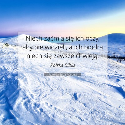 Psalmów 69:23 POLUBG Obraz Wersetu Biblijnego