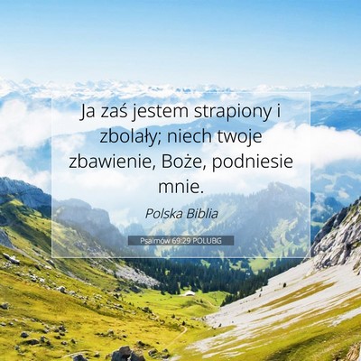Psalmów 69:29 POLUBG Obraz Wersetu Biblijnego