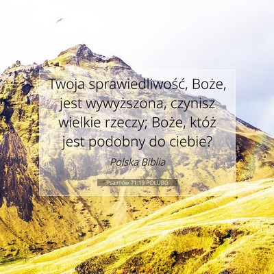 Psalmów 71:19 POLUBG Obraz Wersetu Biblijnego