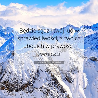 Psalmów 72:2 POLUBG Obraz Wersetu Biblijnego