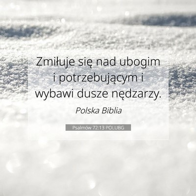 Psalmów 72:13 POLUBG Obraz Wersetu Biblijnego