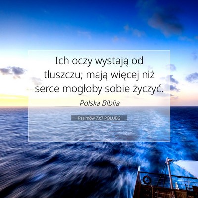 Psalmów 73:7 Werset Biblijny Wyjaśniony