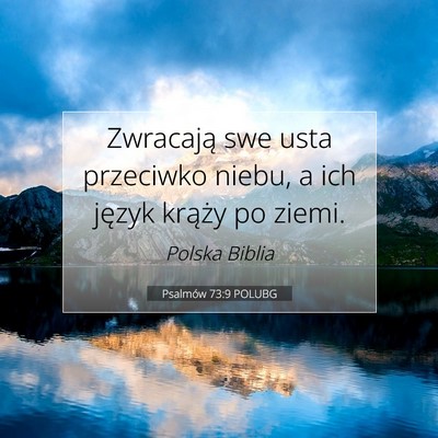 Psalmów 73:9 Werset Biblijny Wyjaśniony