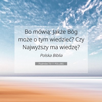 Psalmów 73:11 Werset Biblijny Wyjaśniony