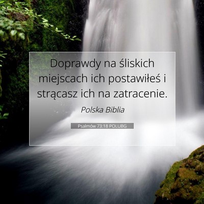 Psalmów 73:18 Werset Biblijny Wyjaśniony