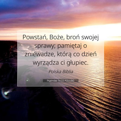 Psalmów 74:22 POLUBG Obraz Wersetu Biblijnego