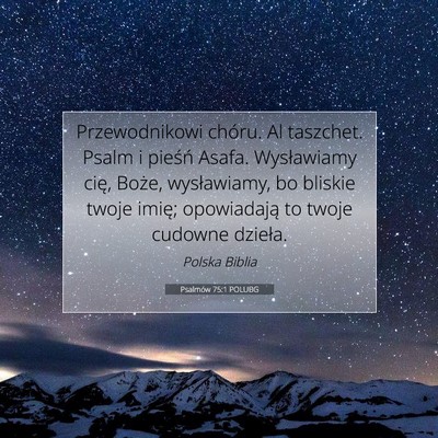 Psalmów 75:1 Werset Biblijny Wyjaśniony