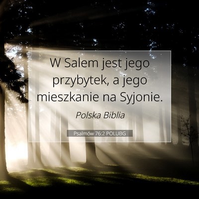 Psalmów 76:2 POLUBG Obraz Wersetu Biblijnego