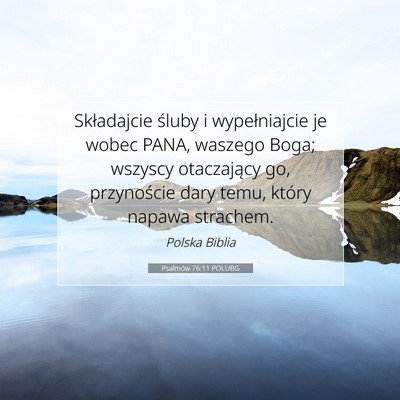 Psalmów 76:11 POLUBG Obraz Wersetu Biblijnego