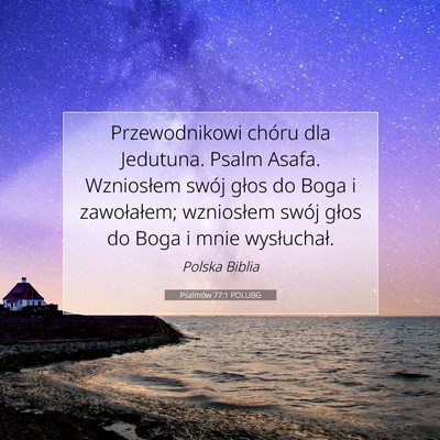 Psalmów 77:1 POLUBG Obraz Wersetu Biblijnego