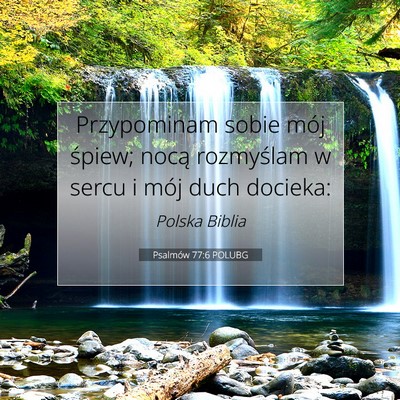 Psalmów 77:6 POLUBG Obraz Wersetu Biblijnego
