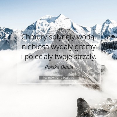Psalmów 77:17 POLUBG Obraz Wersetu Biblijnego