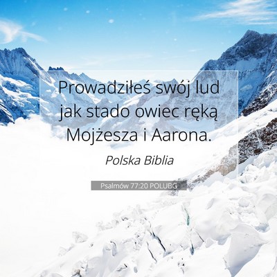 Psalmów 77:20 POLUBG Obraz Wersetu Biblijnego