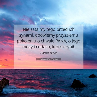 Psalmów 78:4 POLUBG Obraz Wersetu Biblijnego
