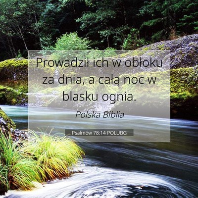 Psalmów 78:14 POLUBG Obraz Wersetu Biblijnego